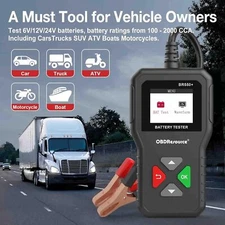 Car Battery Tester Auto Analyzer6V 12V 24V Battery Voltage Tester 100-2000CCA R