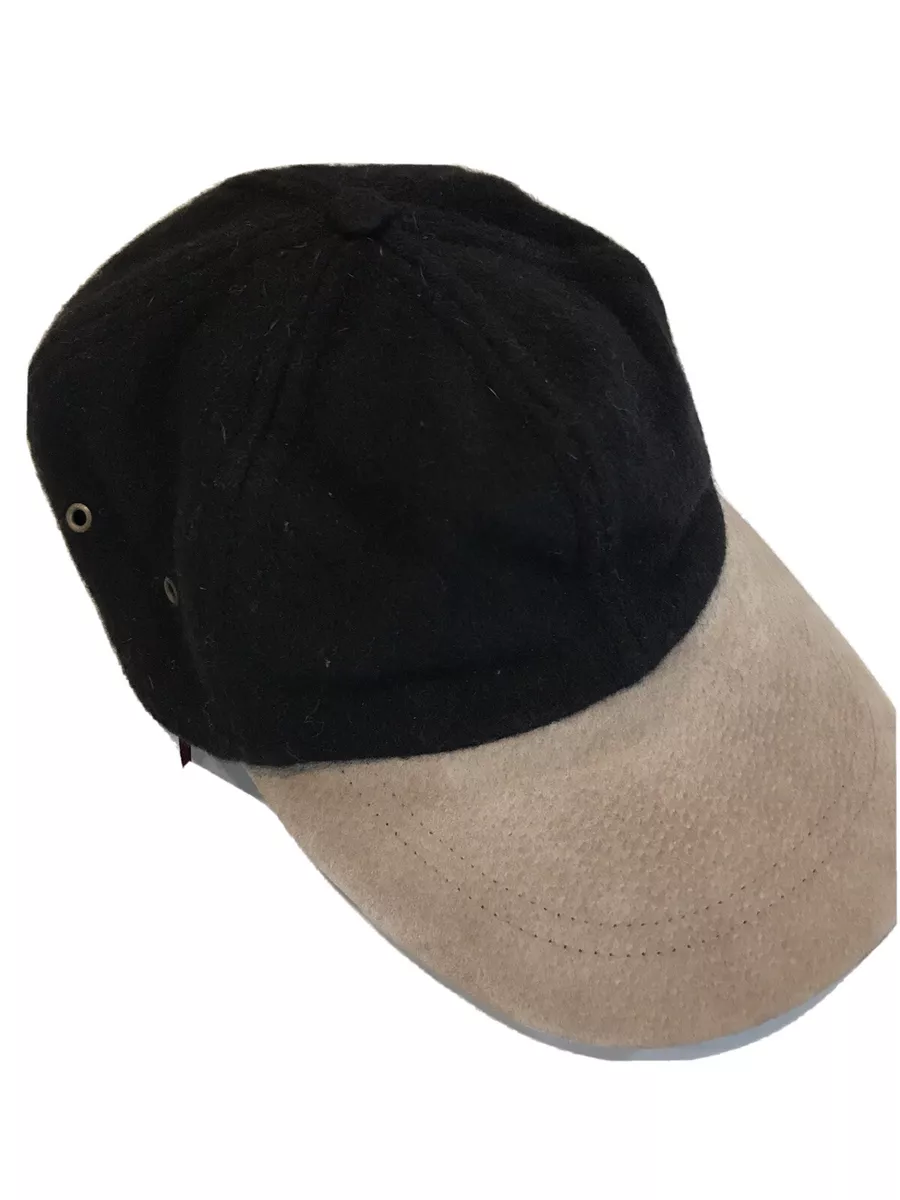 Wool leather sales baseball cap