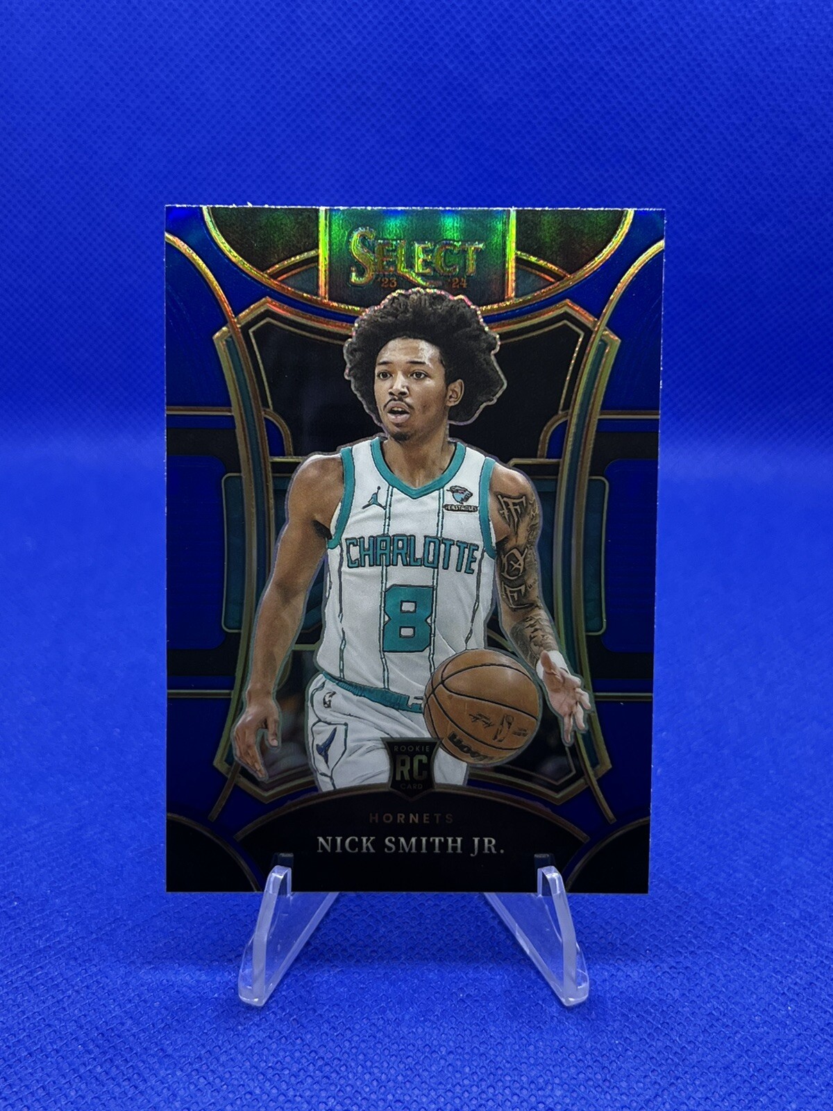 Nick Smith Jr 2023-24 Select Blue Prizm Mezzanine #372 Rookie RC Hornets