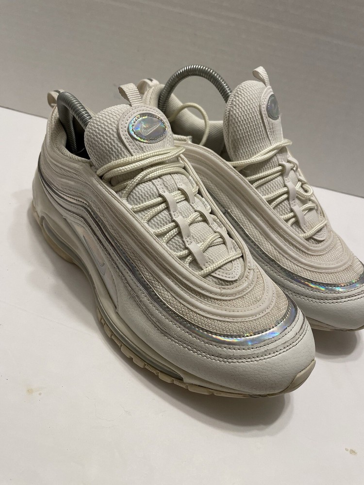 Nike Air Max 97 Women Sz 10 Summit White Silver Iridescent CJ9706-100  