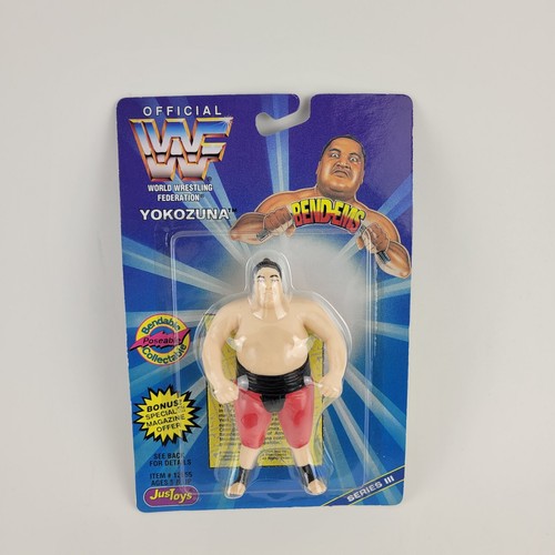 WWE WWF JusToys Bend Ems Yokozuna Series 3 1996 Wr...
