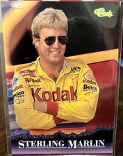 1996 Classic Sterling Marlin #1 NASCAR Auto Racing Card