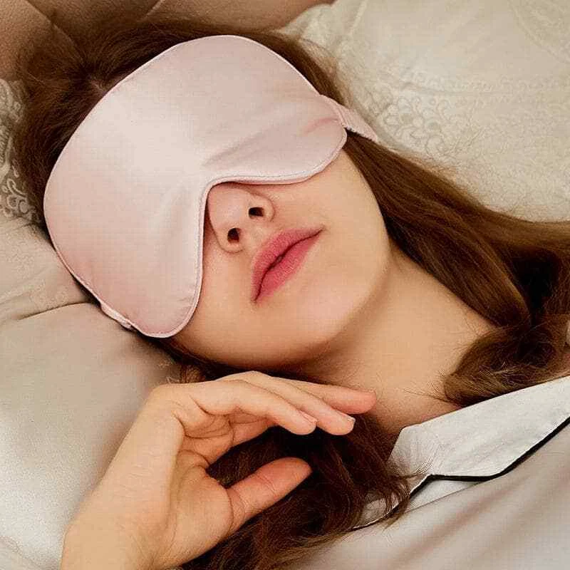 Blush Silk Sleep Mask Face Mask Luxe Gift Set/Face Cover/Eye Mask/Best Gift Idea - Image 3 of 4