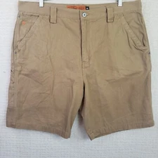 Jesse James Workwear Tan Canvas Carpenter Shorts Regular Fit  Men's 40x10