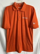 Whataburger Polo Shirt Adult Medium Orange Logo Employee Uniform Mens