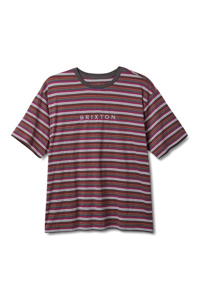 Brixton Hilt Boxy Alpha Line T-SHIRT Multi Stripe Gr: M Brixton Supply-image