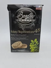 Bradley Smoker 48 Pack Hickory Flavor Smoke Bisquettes Premium Hardwood Chips