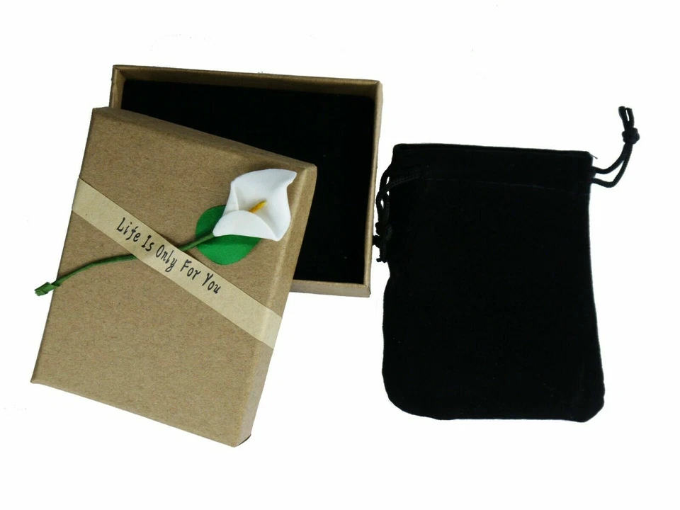 Ciondolo bizantino con zirconi blu a goccia in argento sterling 925 placcato oro - Immagine 3 di 3