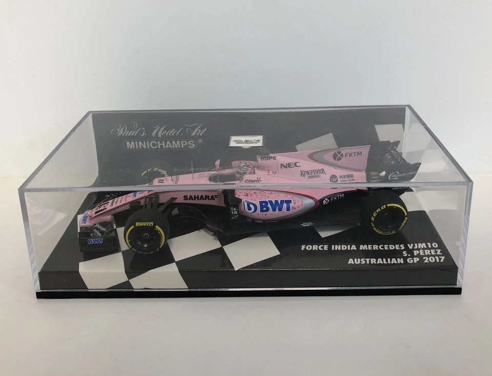 MINICHAMPS F1 1:43 Force India 2017 Sergio Perez Australian Gp Formula 1 - Immagine 2 di 2