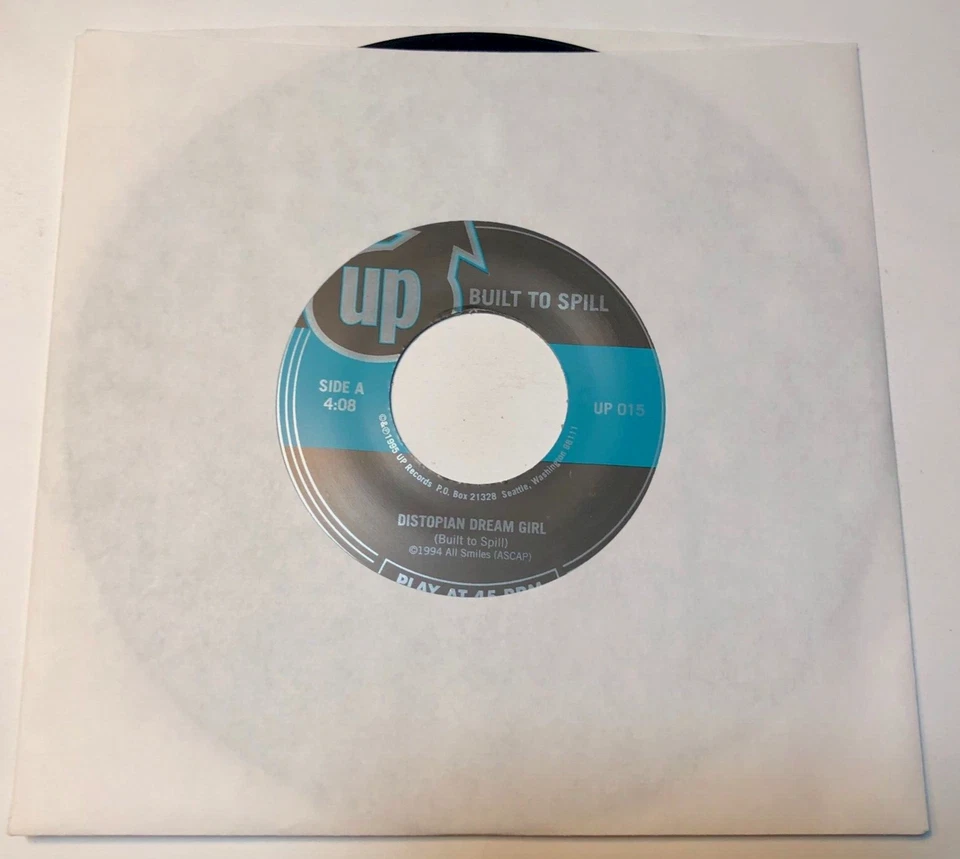 Built To Spill 7" 45 Record  & Picture Sleeve Distopian Dream Girl / Scarin - Image 3 of 4