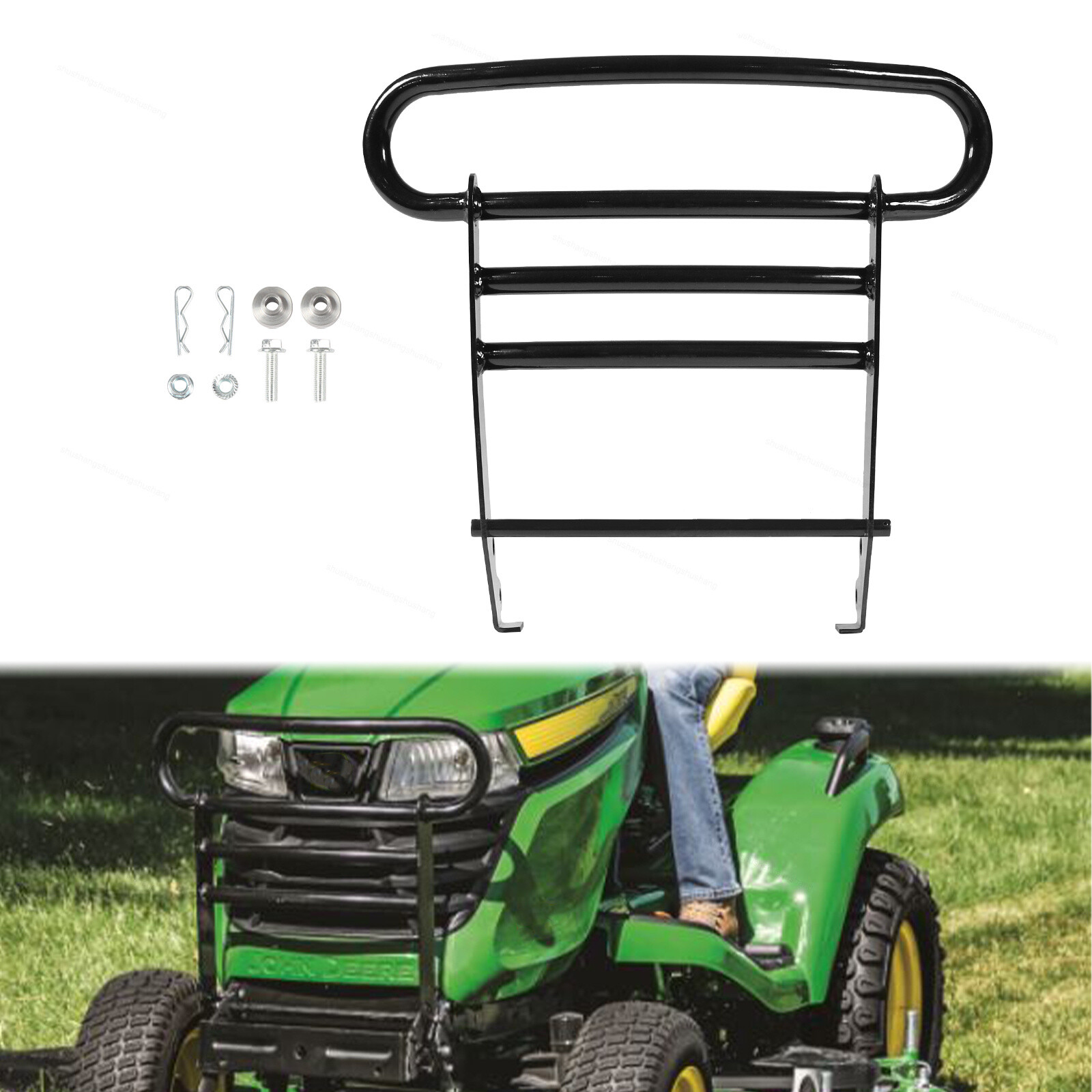 Brush Guard Bumper Kit Fits John Deere Tractors X300 X500 Lawn Tractors