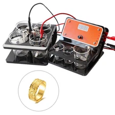 Gold Plating Kit 3A Machine Jewelry Electroplating Tools With Voltage Adjustable