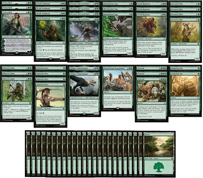 powerful mtg cards Elite Mono Green Elf Deck - Very Powerful - Modern Pioneer - 60 Card MTG!!!
