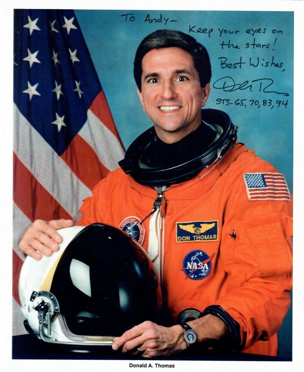 Astronaut Donald Thomas Signed NASA Lithograph | eBay