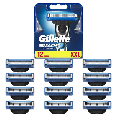Gillette Mach3 Turbo Rasierklingen 4, 8, 12 Stück in Blister ohne OVP-  Rasierer
