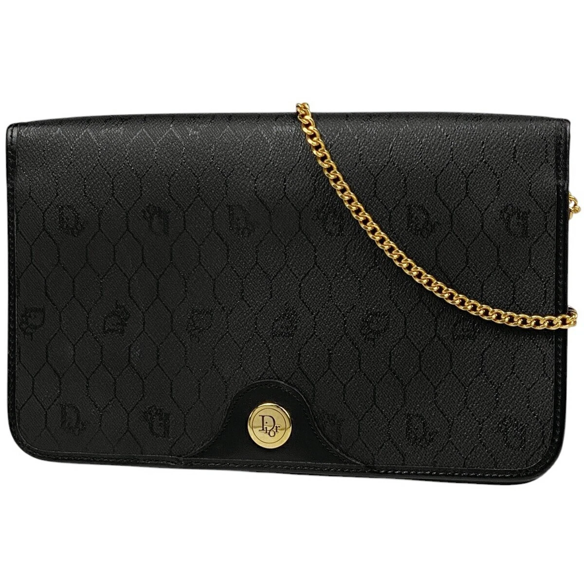 Sac à main bandoulière Christian Dior motif nid d'abeille pochette bandoulière chaîne