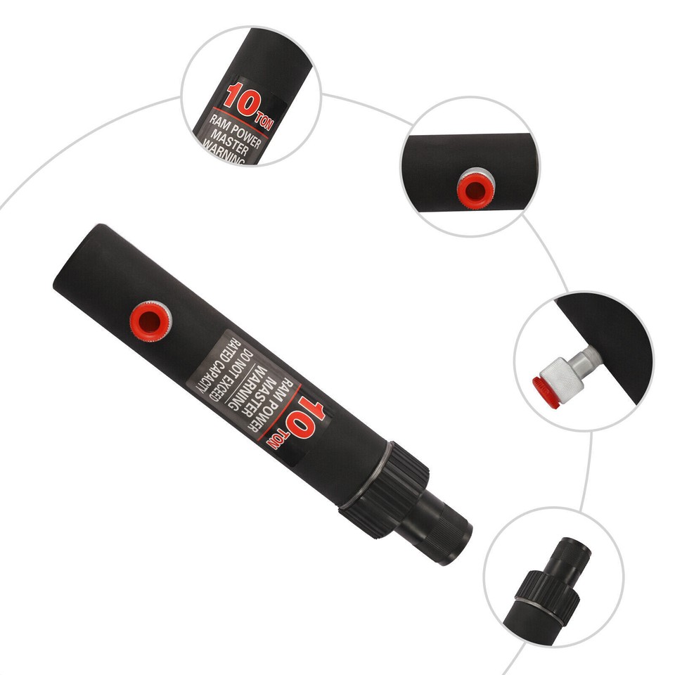 10 Ton Hydraulic Jack Air Pump Lift Ram Body Frame Porta Power Repair