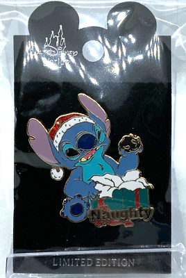 Disney Christmas Stitch Naughty LE 300 pin | eBay