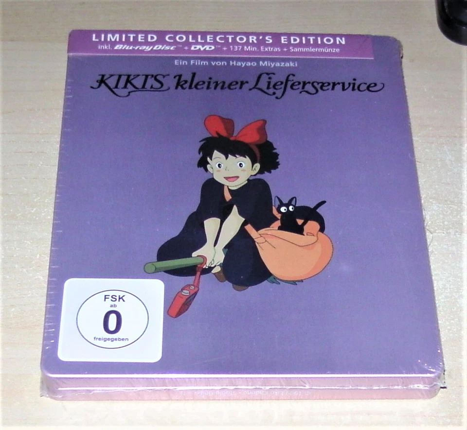 KIKIS KLEINER LIEFERSERVICE LIMITIERTE STEELBOOK EDITION BLU RAY + DVD  NEU &OVP - Bild 3 von 4