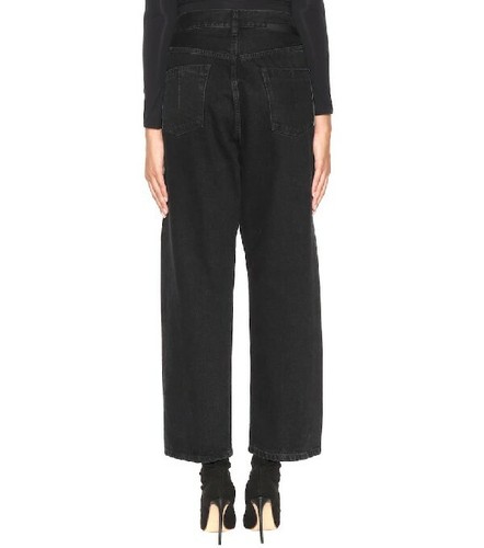 Jeans Ben Taverniti Unravel Project taglia 26 vintage neri larghi ragazzo nuovi con etichette $800 - Foto 3 di 12