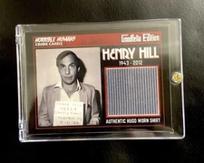 Henry Hill “GOODFELLA” Authentic Shirt Relic Card In  Case SALE!