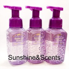 3-PACK Bath Body Works FRESH CUT LILACS Gentle Clean Foaming Hand Soap NEW
