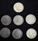 7x Silver Dime Lot USA 90% Silver Roosevelt + Mercury Dimes 1940s–1950s