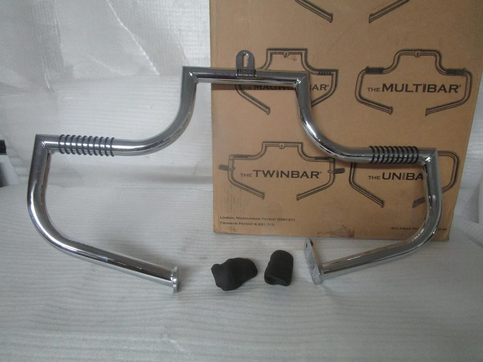86-99 Harley Davidson FL Softail Lindby Custom Front Linbar Highway Engine Guard Foto 2 de 4