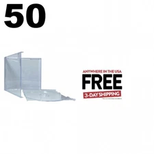 50 STANDARD Clear CD Jewel Case (Unassembled) **1-3 DAYS