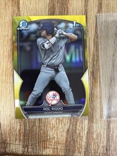 Roc Riggio 2023 Bowman Draft - Chrome #BDC-30 Yellow Refractor 26/75 (RC)