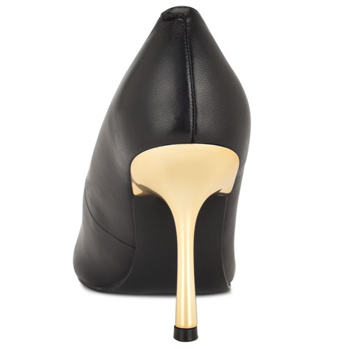 Decolte donna Nine West Jamiey slip-on stiletto beige rete strass - Foto 3 di 4