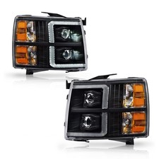 LED Headlight Assembly for Chevy Silverado 1500 2007 2013 2500 3500 HD 2007 2014