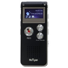 Share Portable Digital Voice Recorder MP3 WAV Playback USB Rechargeable Recorder