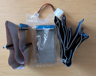 Lot of Four (4) 40 Pin/80 Wire ATA/IDE/EIDE/PATA Cables