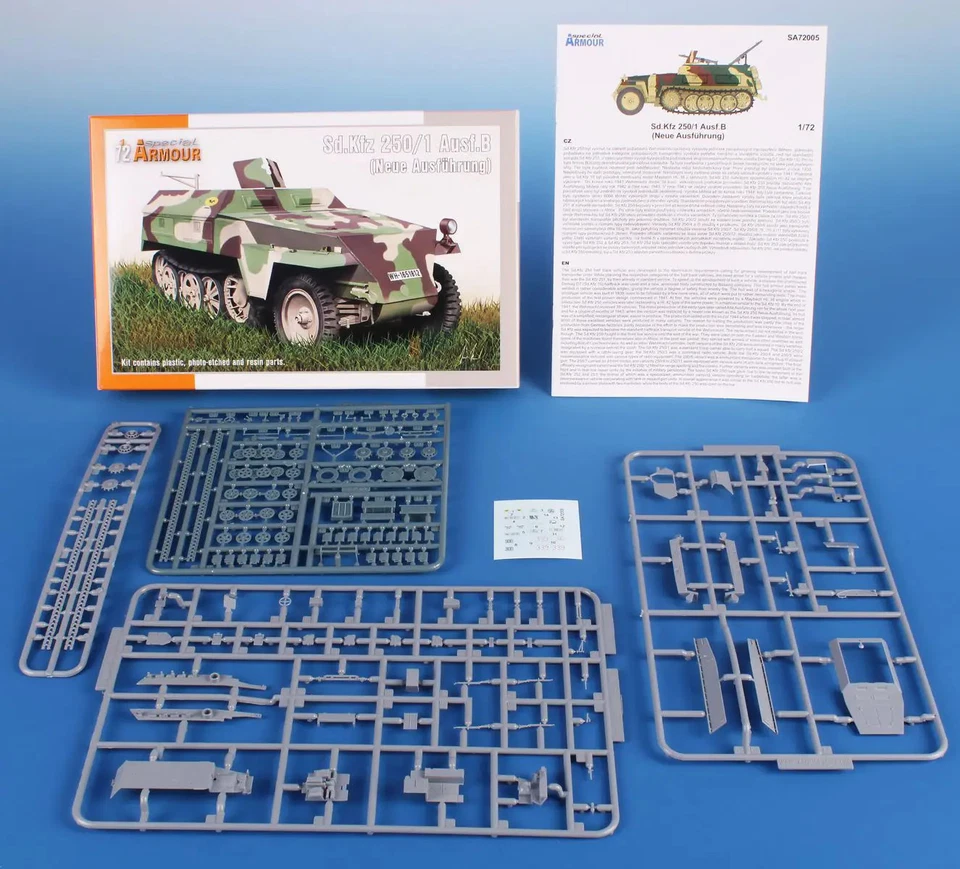 Sd.Kfz. 250/1 Ausf. B (neue Ausführung) - Special Armour SA72005 skala 1/72 - Immagine 2 di 4