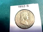 1952-S Franklin Half dollar Hard to come by mint 90% silver