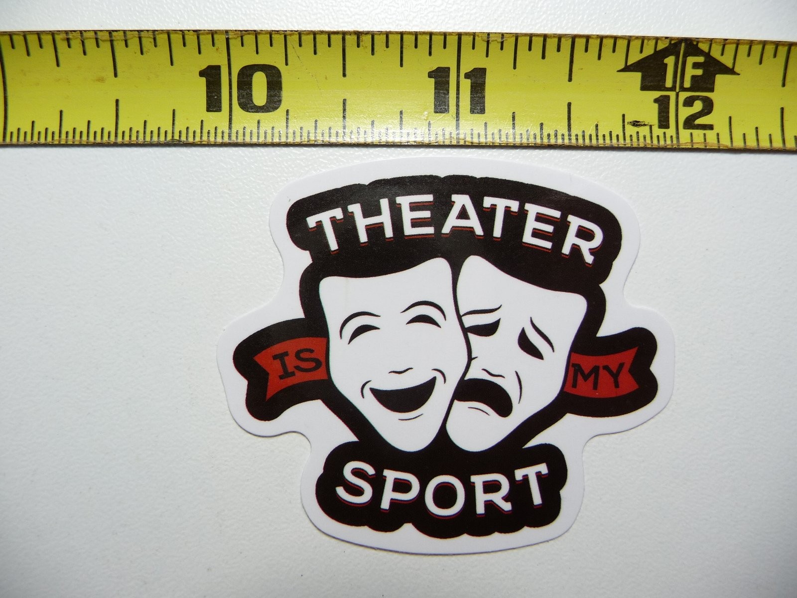 Theater Is My Sport Acting Stage Play Masks Sticker Decal