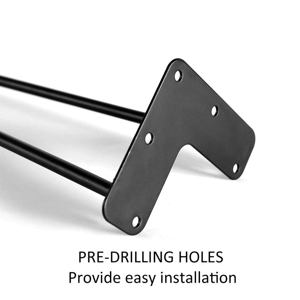 TE DEUM 16 Patas de Mesa de Centro Horquilla Negro Satinado Juego de 4 Metal Resistente Moderno... Foto 4 de 4