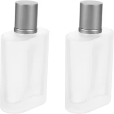 Lurrose 2pcs Empty Perfume Bottles Dull Polish Spray Bottles Makeup Storage
