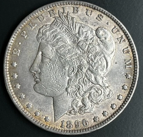 1896 Morgan Silver Dollar, AU
