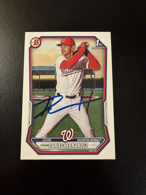 Daniel Hernandez signed 2026 Bowman 1st RC IP Auto Autogramm Nationals #BP-97