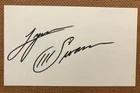 LYNN SWANN signed 3x5 card autograph Pittsburgh Steelers football HOF