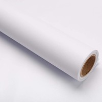 Mercoy Klebefolie Selbstklebende MöBelfolie FüR MöBel 40X300Cm Weiß Matt Tapete