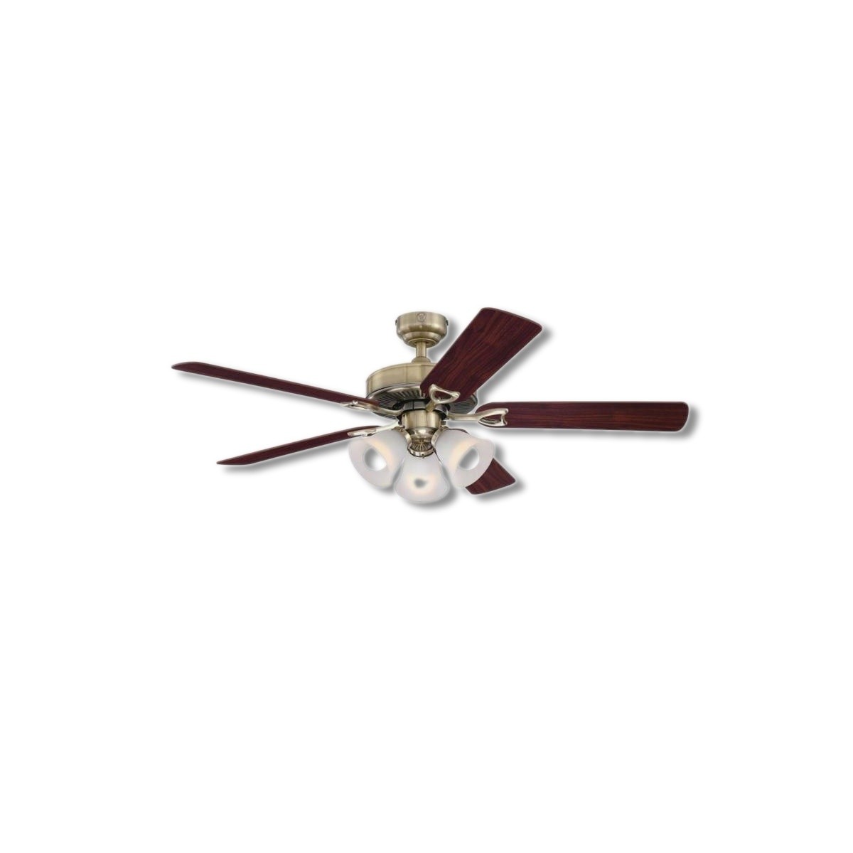Westinghouse 52 in. Antique Brass Brown LED Indoor Ceiling F