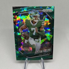 2025 Panini Prizm - Justin Fields #218 Green Ice Prizm