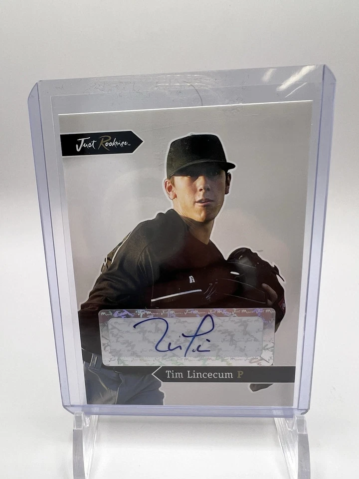 2006 Just Minors Tim Lincecum #JR-25 Just Rookies RC Auto Autograph THE FREAK! - Image 2 of 4