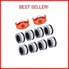 10 Pack String Trimmer Replacement Spool Compatible with Black+Decker, 240ft 0.0