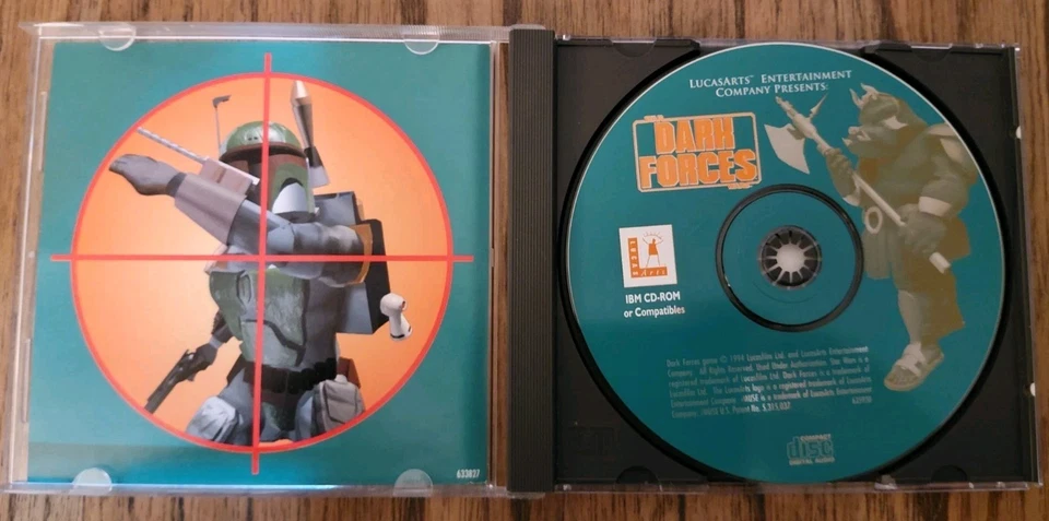  Vintage STAR WARS Dark Forces Lucas Arts IBM CD-ROM PC Windows HH21 - Image 3 of 4