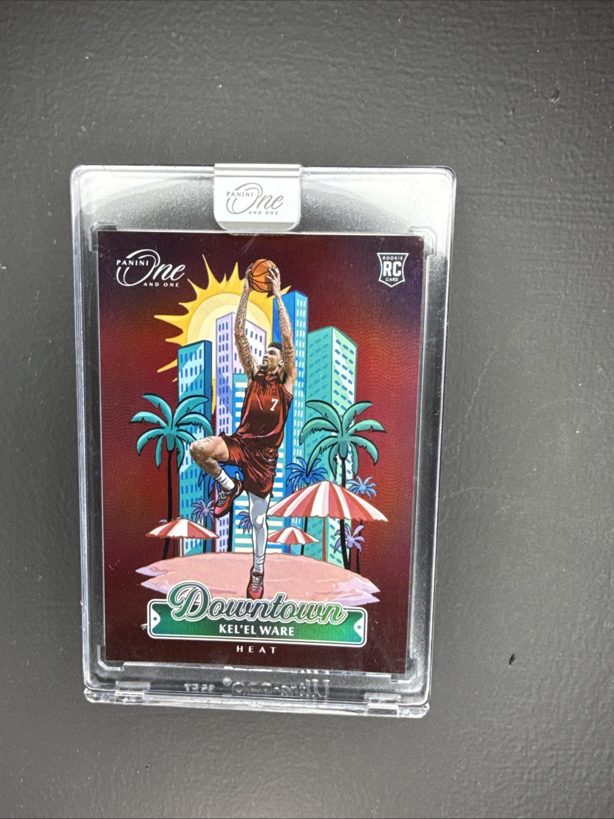 2024-25 Panini One And One Kel'el Ware #33 RC Rookie Downtown Case Hit SSP