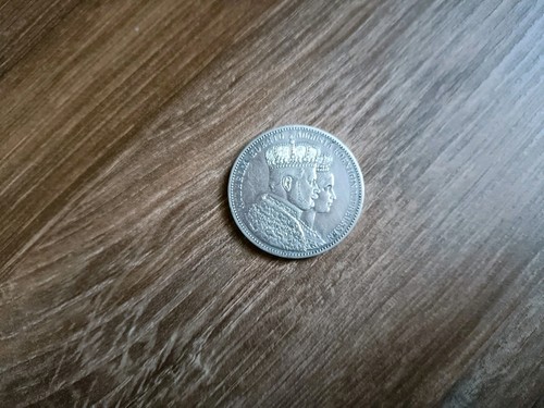 Silbermünze Preußen Wilhelm I. und Augusta 1861 A Krönungstaler Silber